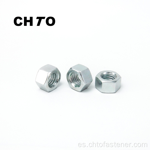 DIN 555 Grado 10 Hexagon Nuts Zinc chapado en